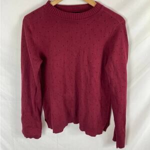 Michael Stars Reversible Dot Cotton Blend Sweater size Medium